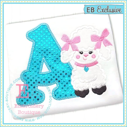 Poodle Applique Alphabet, Applique Alphabet