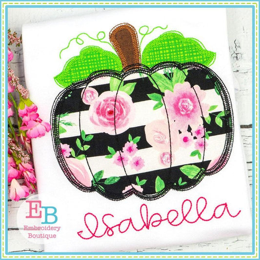Pumpkin Scribble Applique, Applique