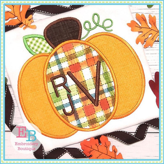 Plump Pumpkin Satin Applique, Applique