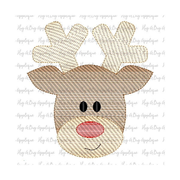 Reindeer 2 Sketch Embroidery Design, Embroidery
