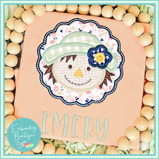 Scarecrow Girl Applique, Applique, Embroidery Boutique