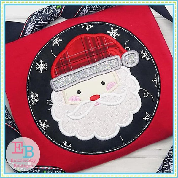 Santa Swirl Beard Applique, Applique