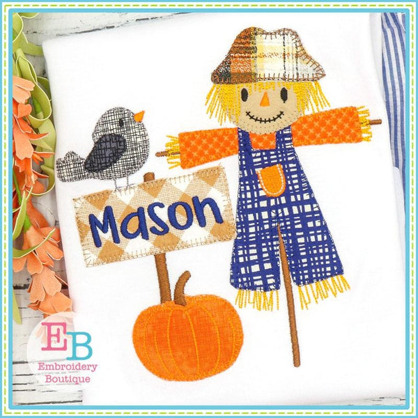 Scarecrow Scene Applique, Applique