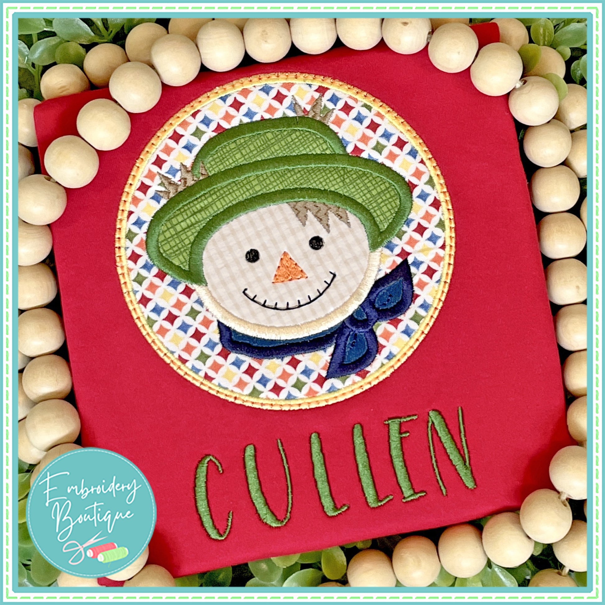 Scarecrow Boy Applique, Applique, Embroidery Boutique