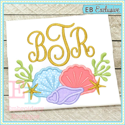 Sea Shell Swag Applique, Applique