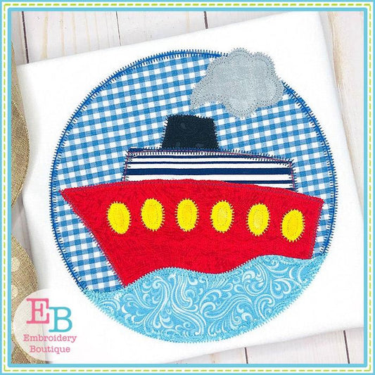 Ship Circle Zigzag Applique, Applique