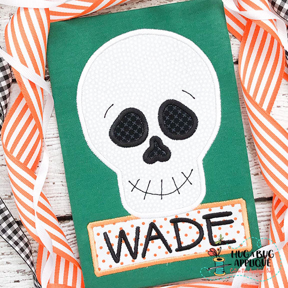 Skeleton Smile Applique Design, Applique