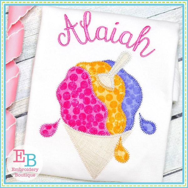 Snowcone Zigzag Applique, Applique