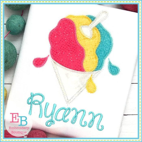 Snowcone Zigzag Applique, Applique