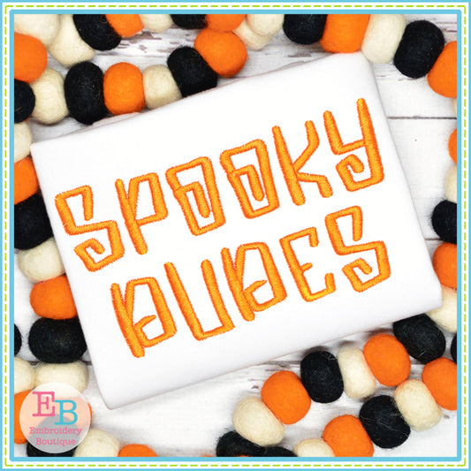 Spooky Embroidery Font, Embroidery Font