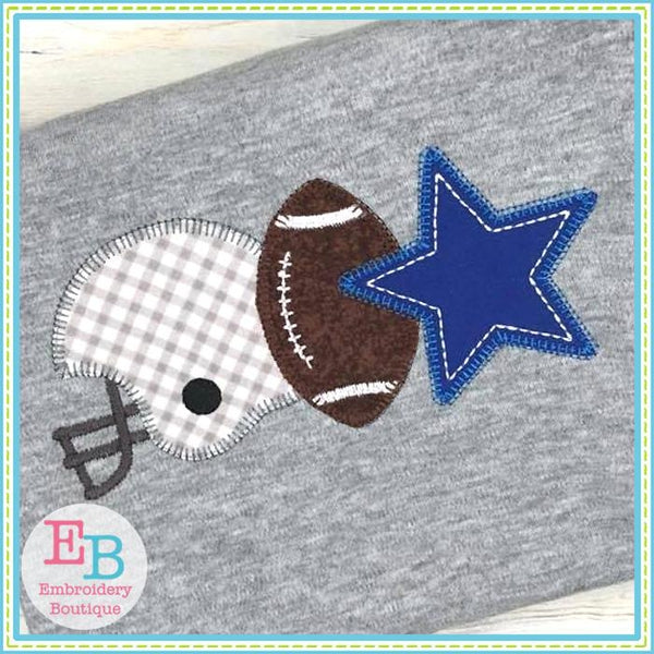 Star Helmet Applique, Applique
