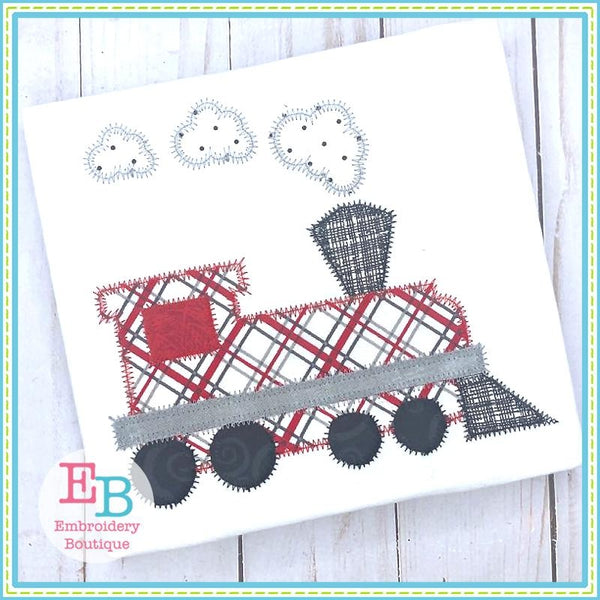 Steam Engine Train Applique, Applique