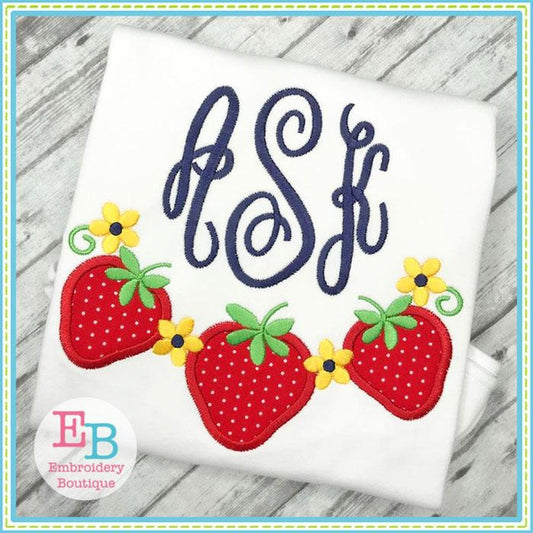 Strawberry Swag Applique, Applique