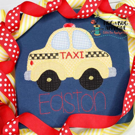 Taxi Blanket Stitch Applique Design, Applique
