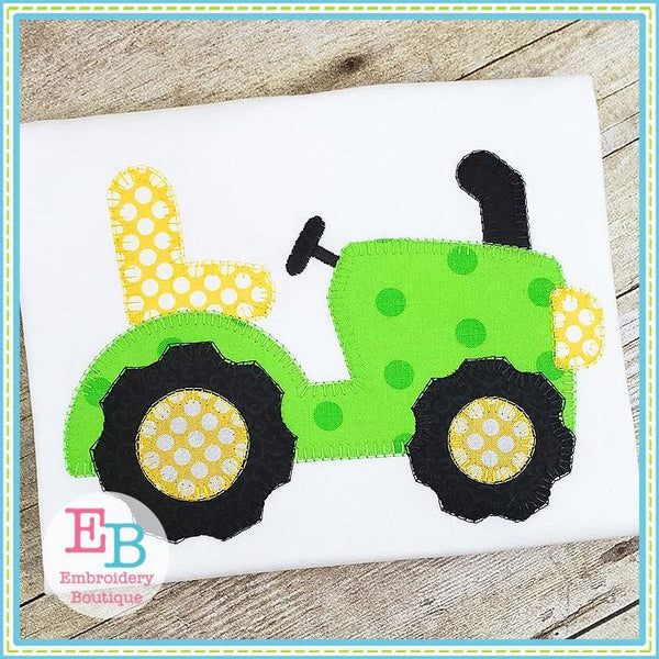 Tractor Blanket Stitch Applique, Applique