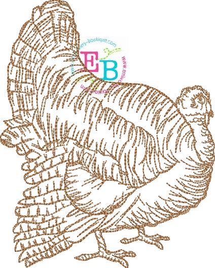 Turkey Embroidery Design, Embroidery