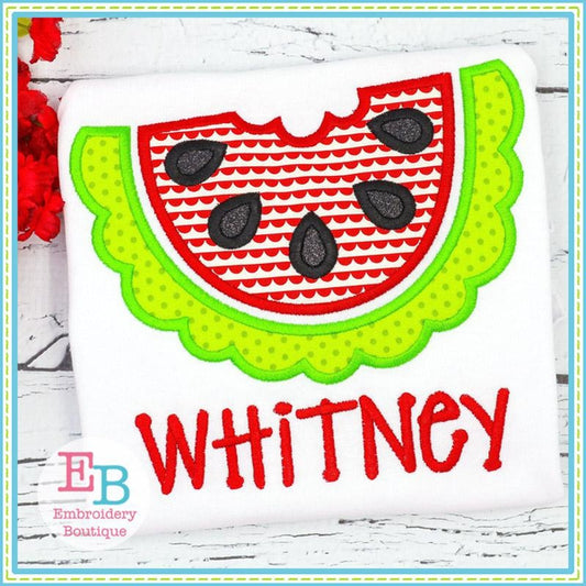 Half Watermelon Satin Applique, Applique